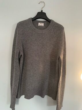 Acne Studios Gray Crewneck Sweater - Soft Knit